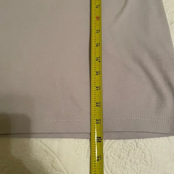 Blair beige Long Sleeve mock neck women’s tee. Large l - Picture 3 of 4